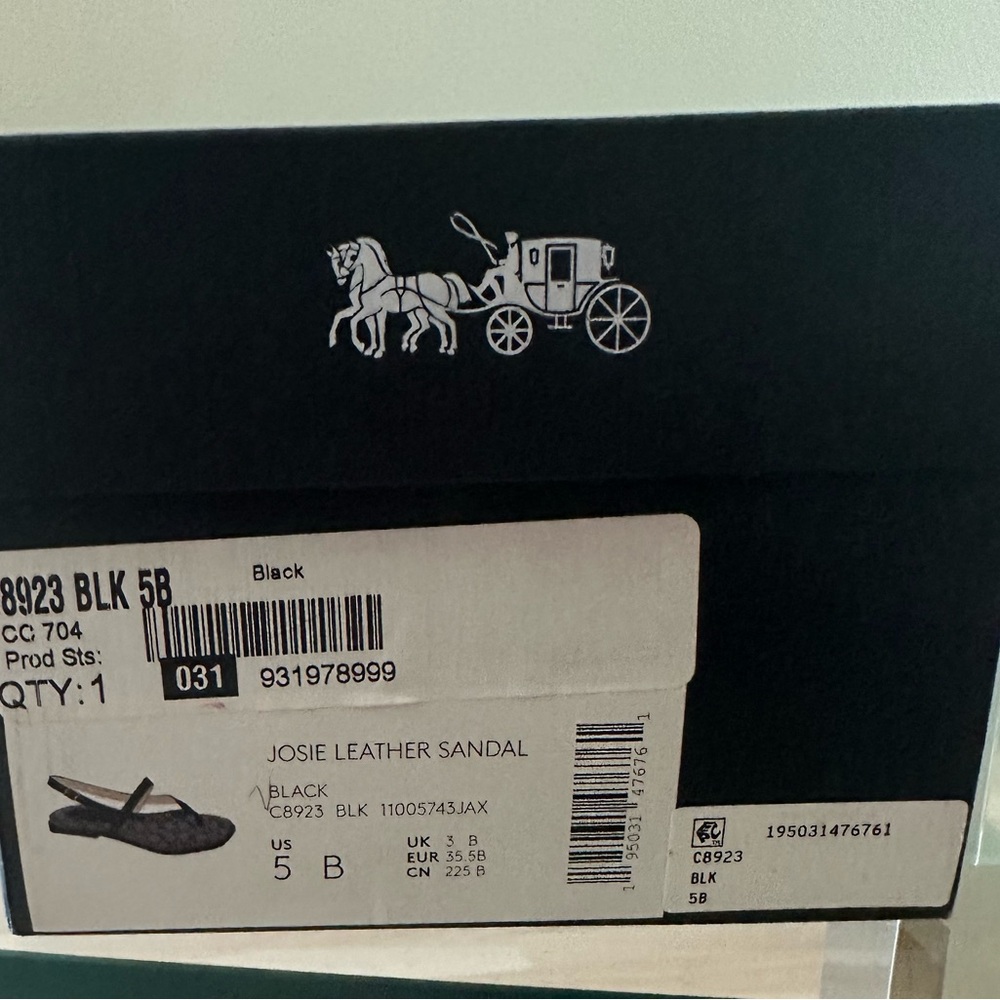 COACH
Women's Josie Strappy Flat Sandals in black - Picture 7 of 7